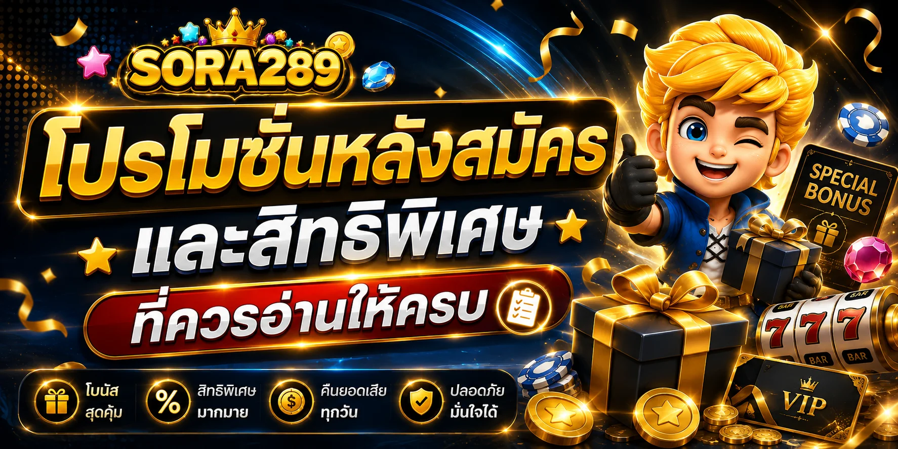 โปรโมชั่นหลังสมัครและสิทธิพิเศษที่ควรอ่านให้ครบ